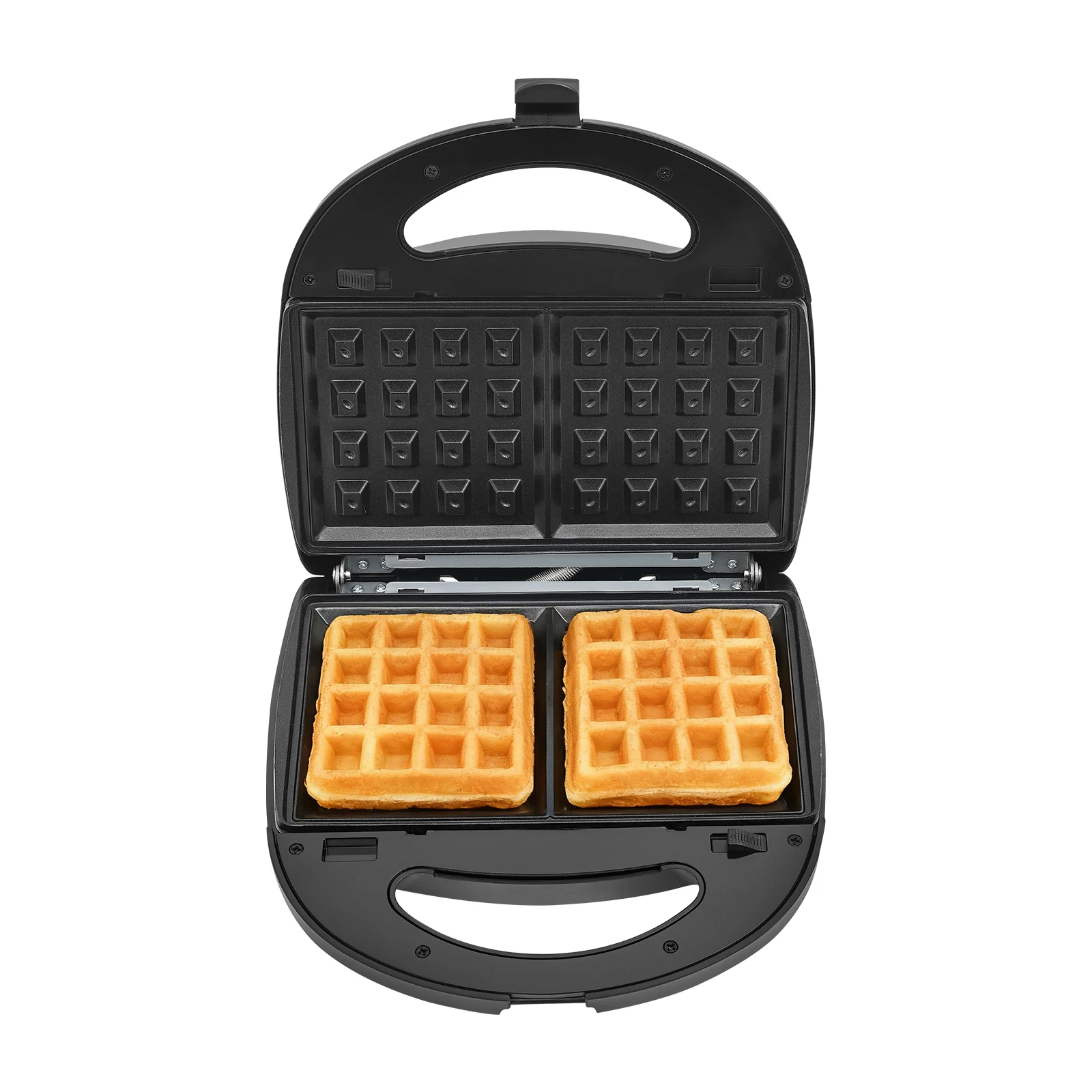 10-in-1 Sandwichmaker 700W Multifunktionale Frühstücksmaschine mit Austauschbaren Platten für Waffeln Donuts Fleischbällchen Eierrollen Image