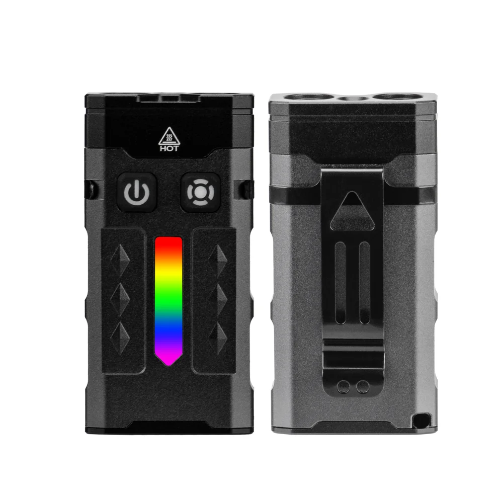 Mini portachiavi UV luce da lavoro ad alta potenza Linterna torcia magnetica ricaricabile LED torcia portatile torcia tattica torcia