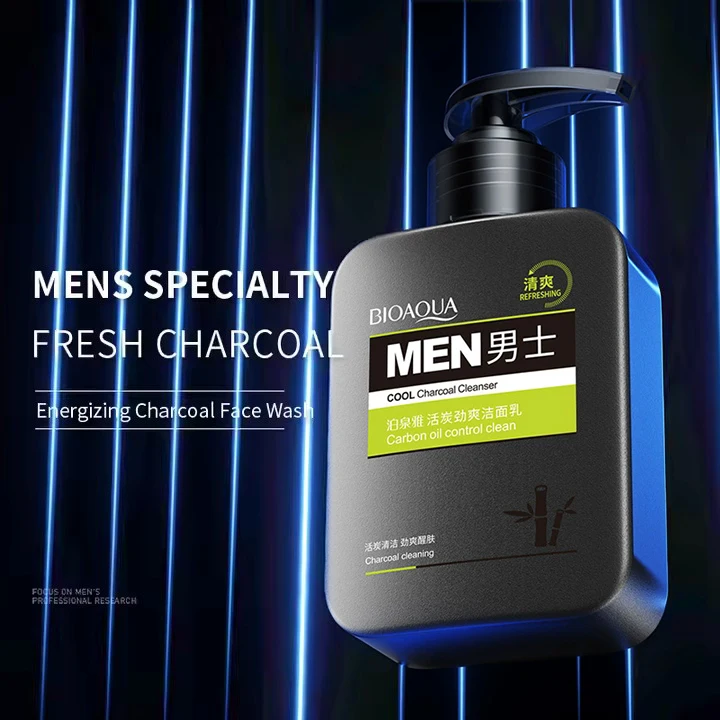 Detergente Viso Uomo BIOAQUA Private Label Pulizia Profonda Idratante Schiuma Delicata