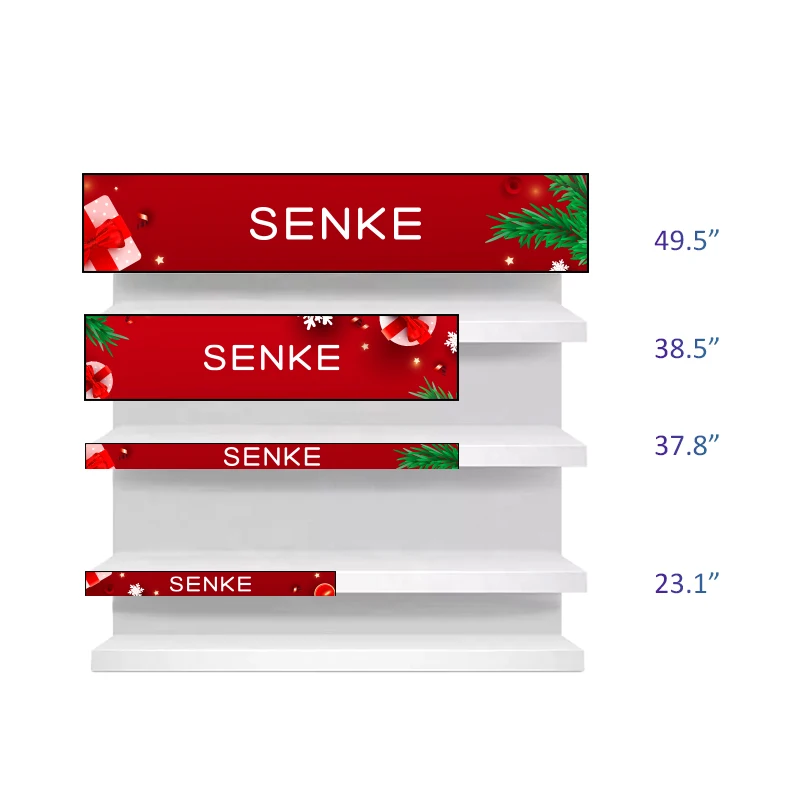 Schermo Digitale per Scaffali di Supermercato 16 19 23.1 24 24.5 28 28.6 37 43 Pollici Segnaletica Digitale Schermo Ultra Largo Display LCD a Barra Allungata