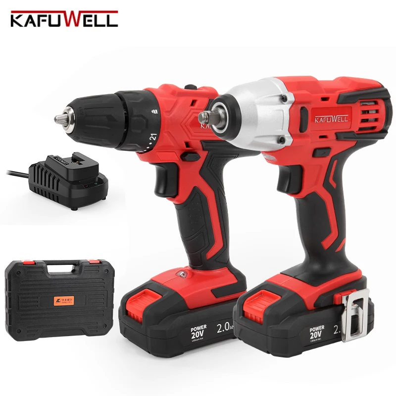 KAFUWELL PA4961A Set di utensili elettrici senza fili per trapani elettrici per la manutenzione pesante Kit di utensili elettrici per uso domestico