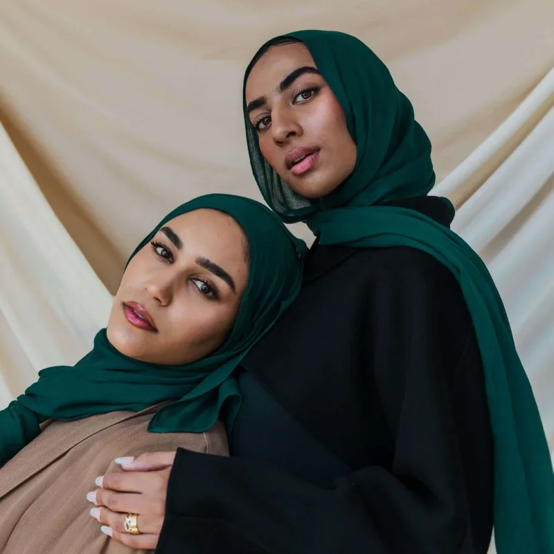 Set 2 pezzi Hijab viscosa 100% modale modale di bambù Hijab sciarpa modale da donna in cotone modale musulmana sciarpa morbida leggera scialle Hijab