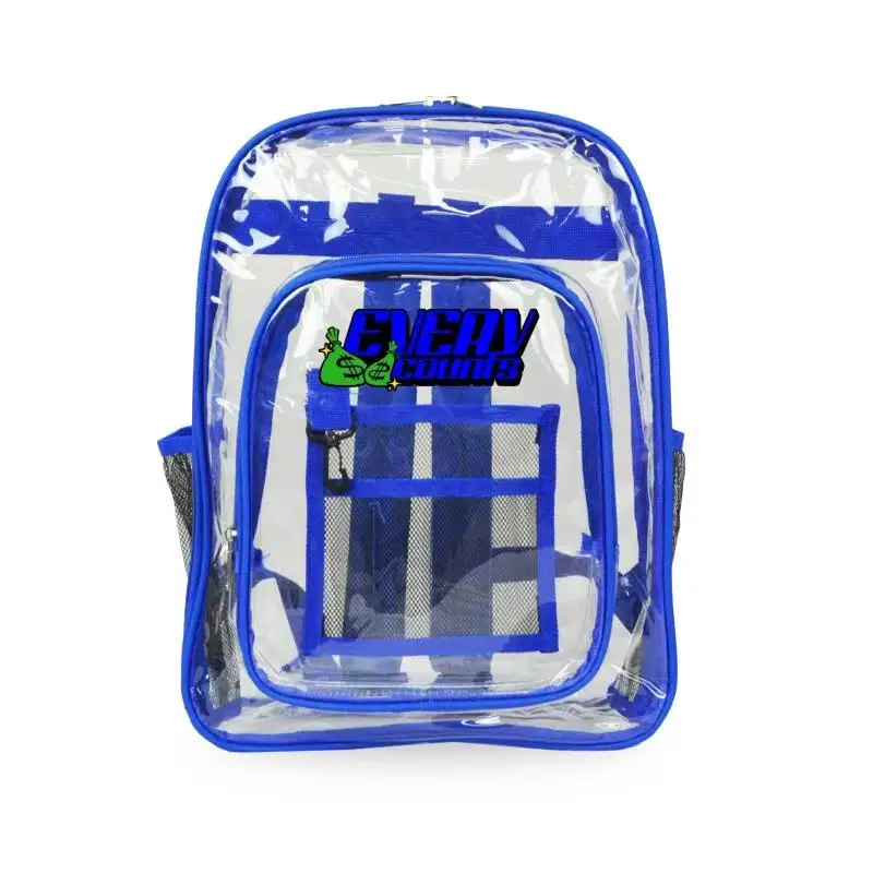Zaino in Pvc trasparente da viaggio all'aperto a buon mercato per bambini zaino scuola trasparente per studenti zaini da donna borsa da scuola