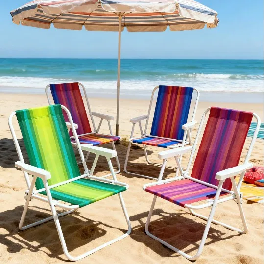 Sedia Pieghevole Moderna e Semplice Sedia da Esterno per il Tempo Libero Sedia da Spiaggia Sedia a Molla Arredo Portatile da Esterno Fornitura Diretta dalla Fabbrica