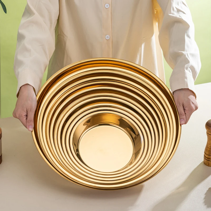 Grandi piatti piatti piatti piatti piatti piatti piatti piatti piatti piatti piatti piatti piatti piatti piatti piatti piatti d'argento in metallo torta