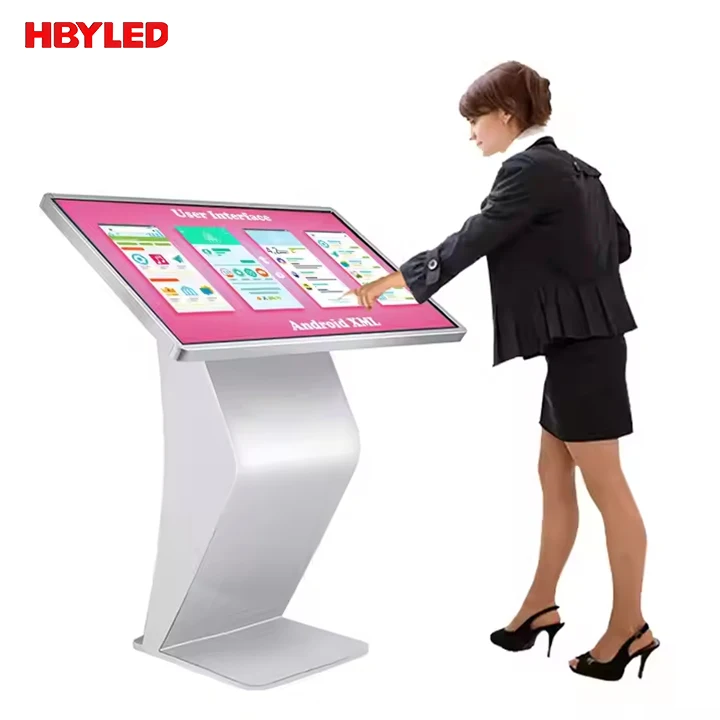 Design moderno Self-Service chiosco aziendale 32-65 pollici interattivo LCD pubblicità schermo per aeroporto uso K Totem