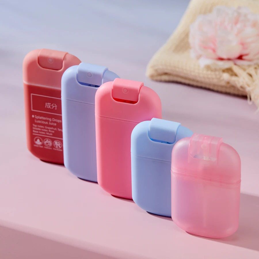 Forma di carta 10ml 20ml 30ml bottiglia di plastica nebulizzatore bottiglia di profumo portatile ricaricabile 10ml 20ml bottiglia di plastica nebulizzatore