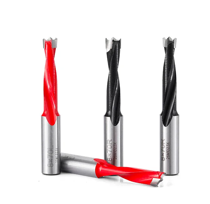 Punta da Trapano Industriale Tideway 1pc Forster 2F Apriforo in Lega Lunghezza 70mm Fresa a Anello Sinistro per Legno Punta in Carburo