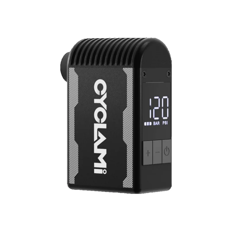 Ciclami Max 120 PSI pompa di bicicletta elettrica in lega di alluminio per bici minuscolo pneumatico calibro Auto-Stop Presta Schrader valvola tutte tipo bici-C