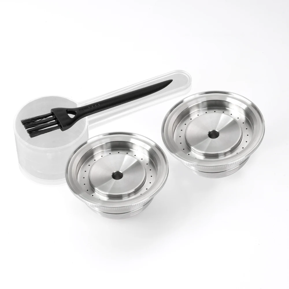 Set di 3 cialde 80ml/2.4oz riutilizzabili cialde di caffè compatibile con Vertuoline GCA1 Delonghi ENV135S macchine per Capsule di caffè filtro