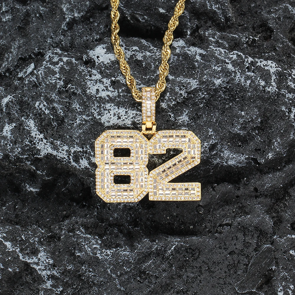 CP16 lettere con nome personalizzato in ottone con cornice CZ corona ciondolo ghiacciato AAA zircone Hip Hop uomo collana gioielli regalo