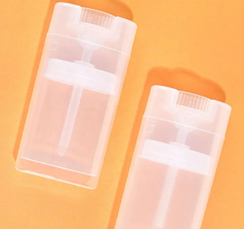 15g ovali rosa nero bianco Mini vuoto colorato balsamo per labbra in plastica arrotolare tubo deodorante Stick contenitore protezione solare Stick tubo