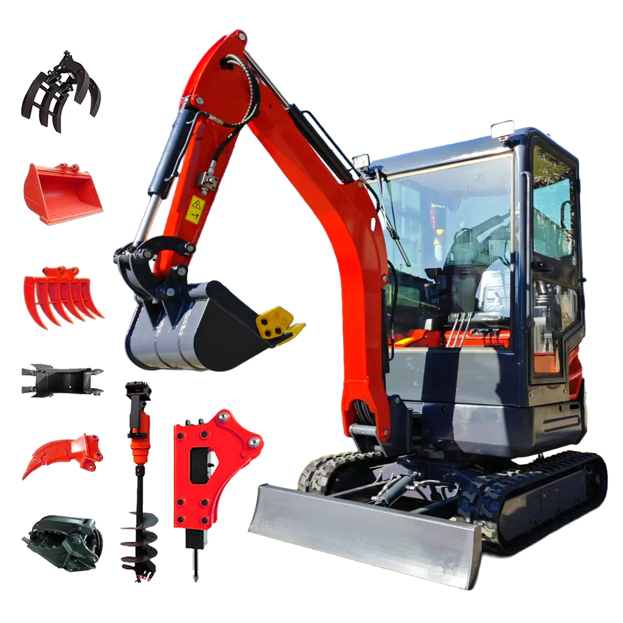 Mini Escavatori Nuovi Più Venduti da 15 Tonnellate con Motore Kubota Mini Escavatore Cingolato Compatto CE/EPA/EURO 5 Vendita all'Ingrosso