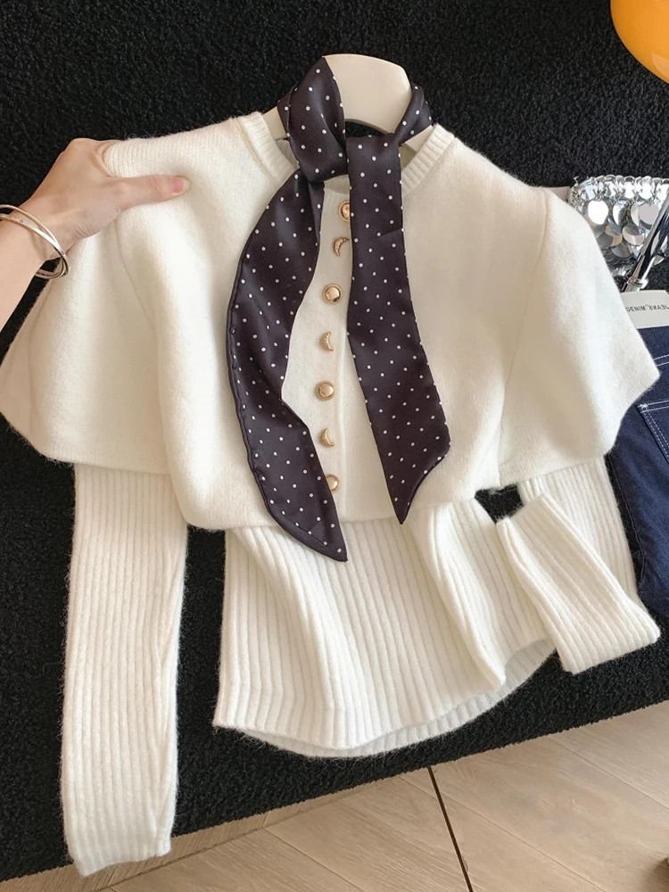 Maglione da Donna Elegante e Semplice per l'Autunno e l'Inverno 2026 Nuovo Modello alla Moda per il Lavoro