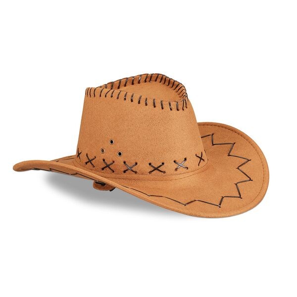 relaxdays Kostümhut »Cowboy« hellbraun / schwarz braun
