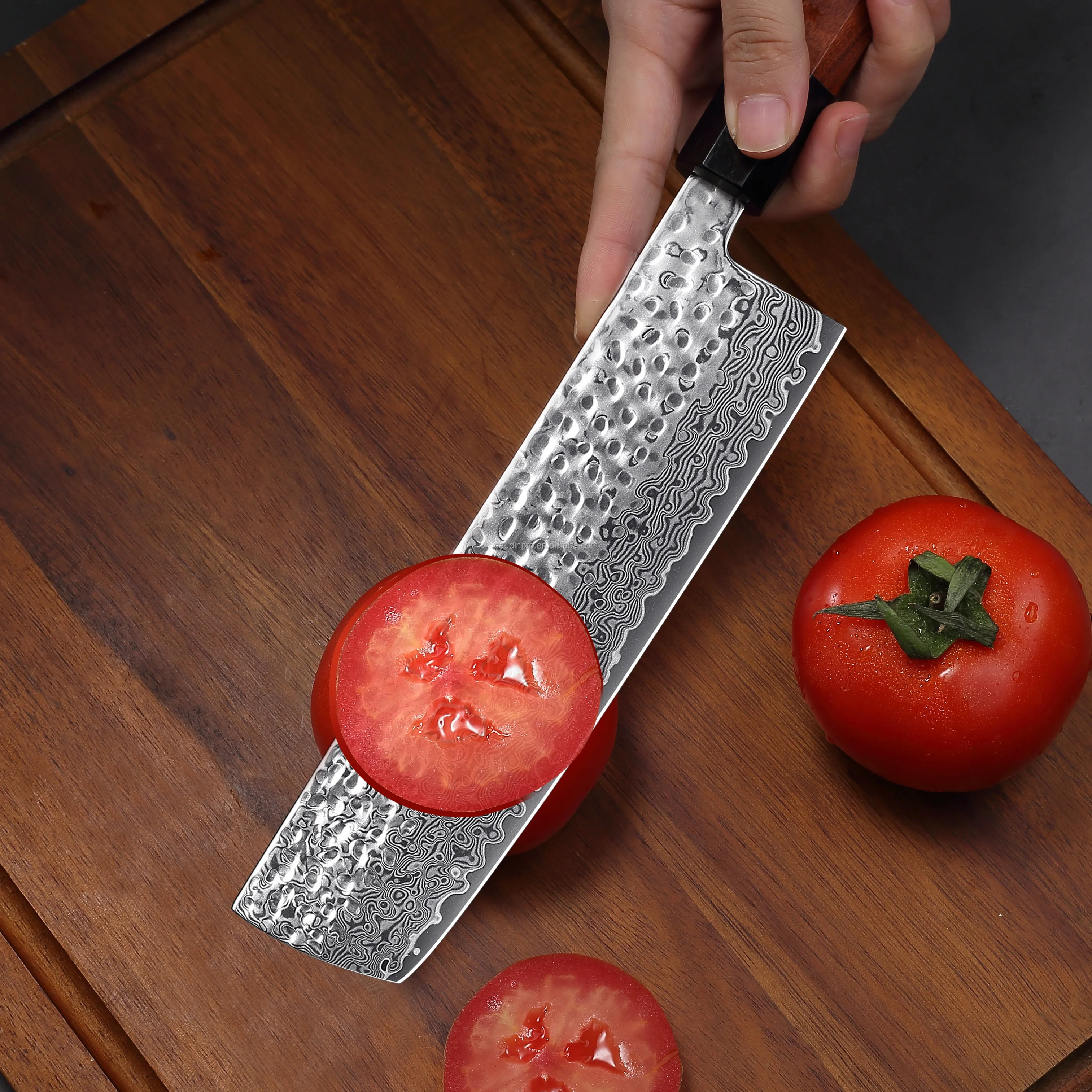 7 pollici Vintage forgia a mano coltello da cucina Vg10 67 strati giapponese damasco Chef coltello in acciaio coltelli Nakiri coltello