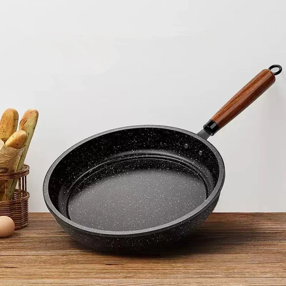 30 cm Bratpfanne Wok Pfanne Antihaft-Pfanne mit Abdeckung Haushalt Küchenutensilien Induktionsgasherd Universal Topf Steak Pfannkuchenpfanne Image