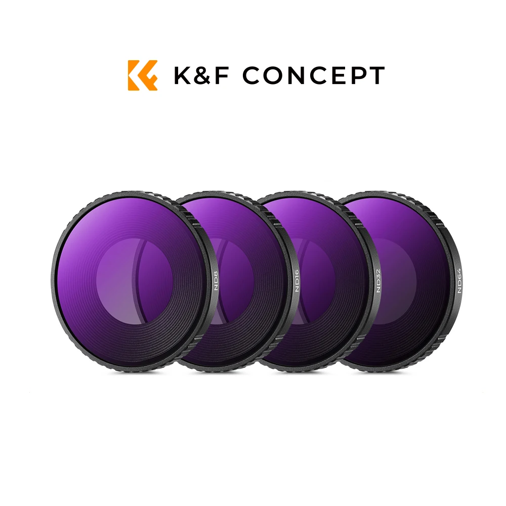 K&F CONCEPT Filter Kompatibel mit DJI OSMO ACTION 6 Kamera-Zubehör, UV / CPL / ND8 ND16 ND32 ND64 ND256 / Black Mist 1/4 Image
