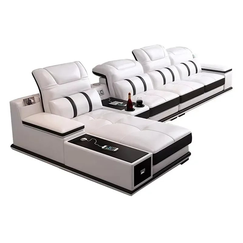 Modernes Wohnzimmer-Sofa Ledersofa Luxus-Möbel für Zuhause