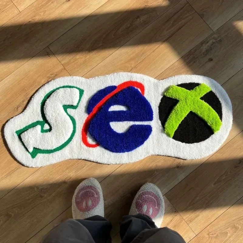 VIKAMA Ins Style Badezimmermatte, schmutzabweisender, ultra-saugfähiger Teppich, rutschfester, schnell trocknender Teppich für Toiletten- und Badezimmereingänge Image