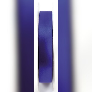 Goldina® 8172015340025 Doppelsatinband - 15 mm x 25 m, königsblau Image