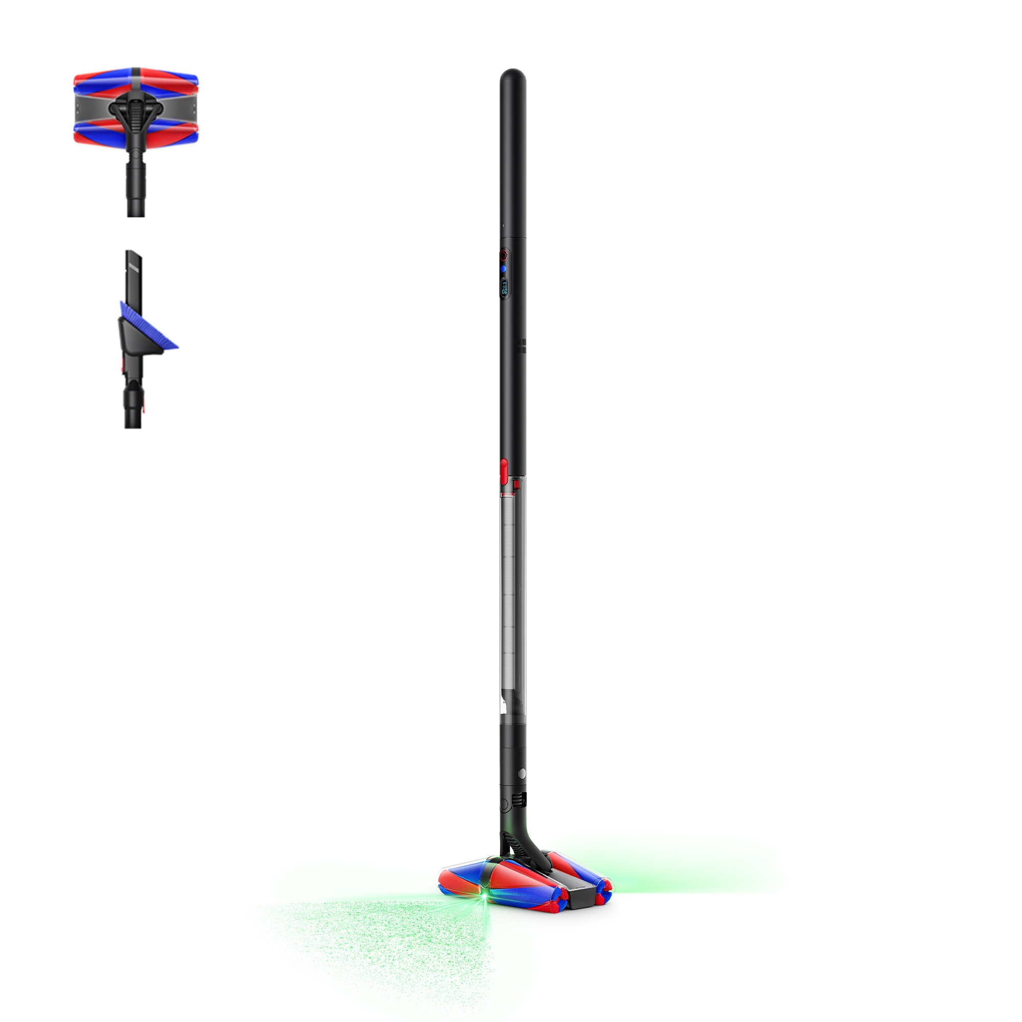 DYSON Akku-Stielstaubsauger "PencilVac™ Fluffycones", mattschwarz, B:3,8cm H:116cm T:22,6cm, Akkusauger, Saugkraft bis zu: 55 AW, Voller innovativer Technologie
