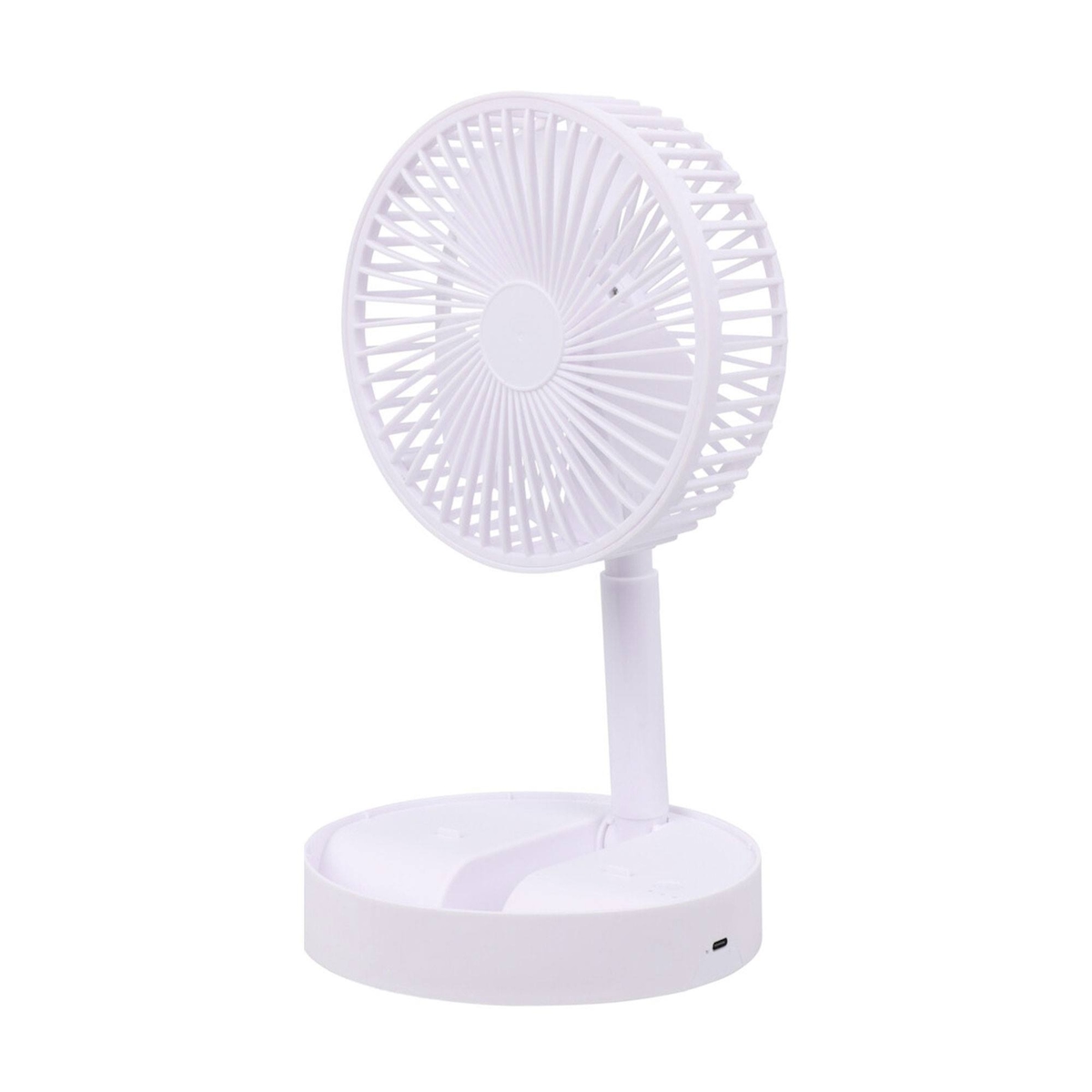 WellHome - Tischventilator USB mit 3 Geschwindigkeiten in Weiß Ø16,5x29,5 cm Image
