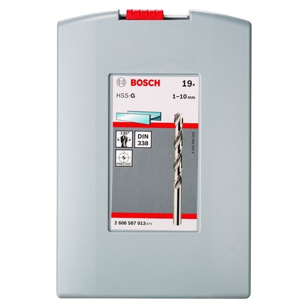 BOSCH 19-tlg. Metallbohrer-Set 135° »HSS-G« in ProBox silber Image
