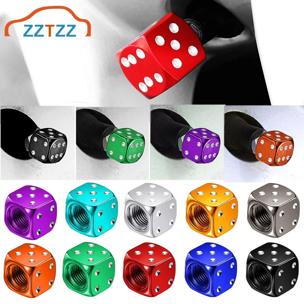 4 pezzi tappi stelo valvola pneumatici stile dadi per auto moto bicicletta tappi capezzoli in lega di alluminio valvola aria pneumatici tappi ruota antipolvere