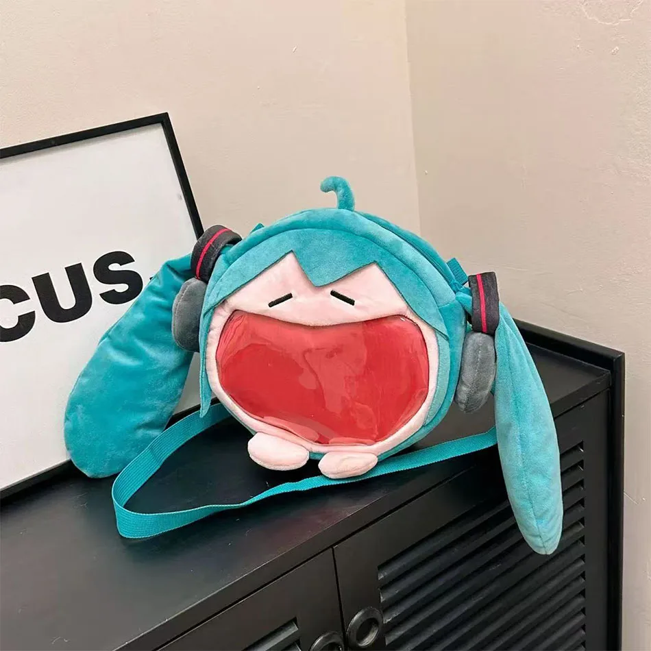 2026 Hatsune Miku Borsa a tracolla Nuovo Zaino Cute Anime Girl Peluche Cartoon Kawaii Zaino Borsa per studenti Pacchetto Regali Giocattoli