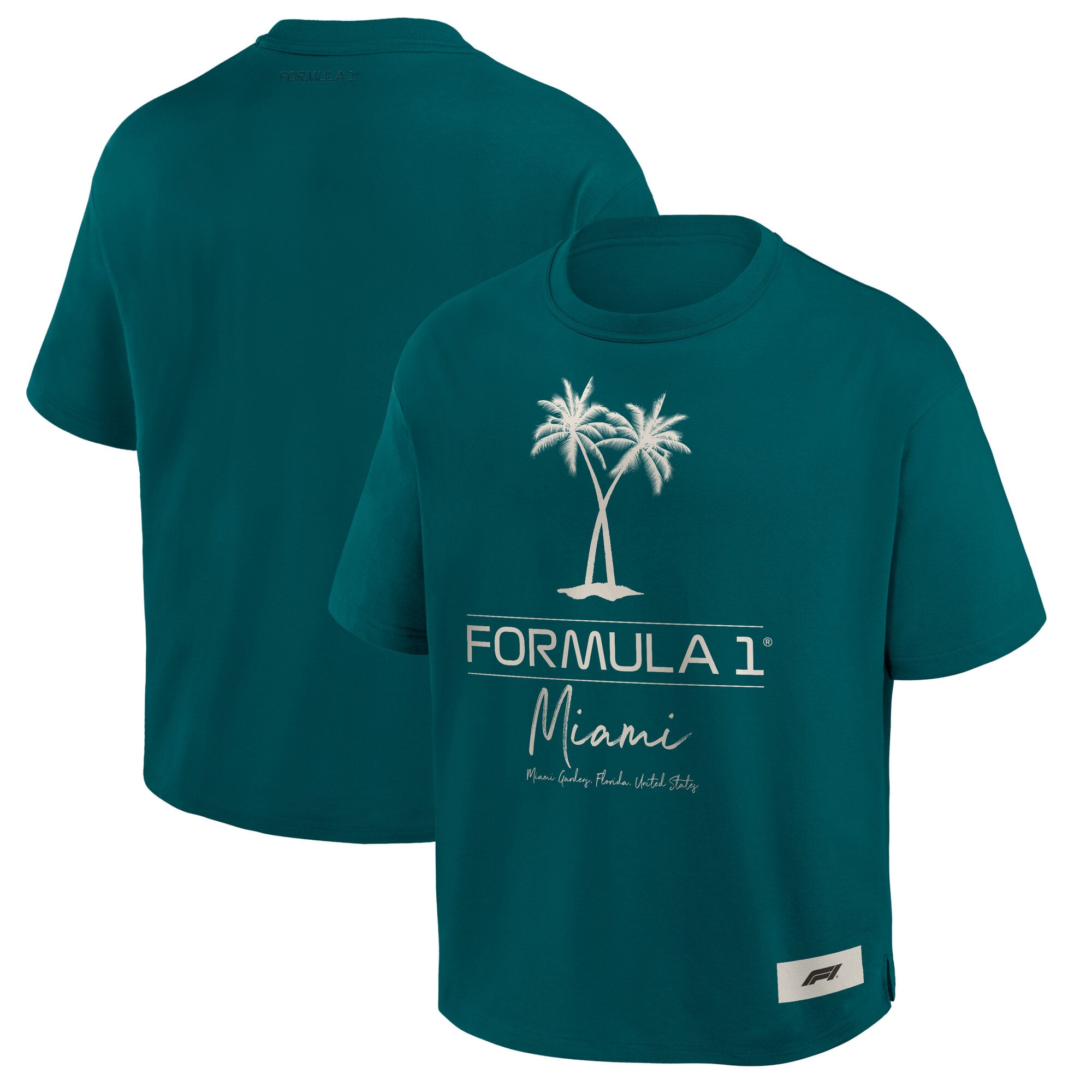Formula 1 Miami Elements T-Shirt - Grün - Unisex