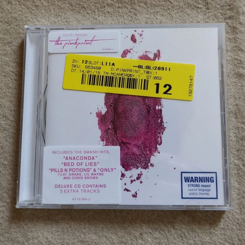 Nicki Minaj The Pinkprint CD Hip Hop Rap Album 2014 Anaconda Only Fire Tracks Sealed New Deluxe Edition Best Of