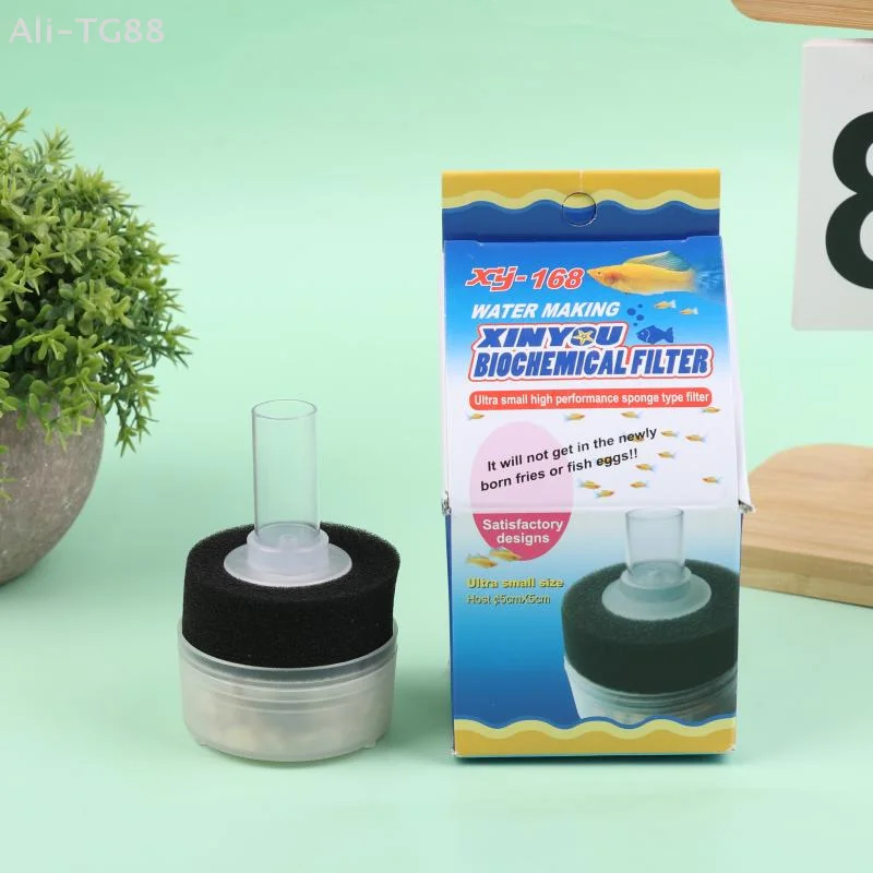 1 Stück Biochemischer Schwammfilter Aquariumfilter Kleiner Aquariumfilter Baumwoll-Luftpumpen-Skimmer Filtration Aquarienzubehör Image