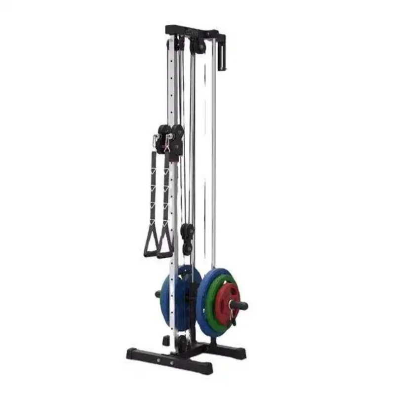 Kommerzielle Fitnessgeräte: Latzugmaschine, Kabelzugmaschine, Plattenbeladene Maschinen, Wandmontiertes Seilzugsystem, Kabelstation Image