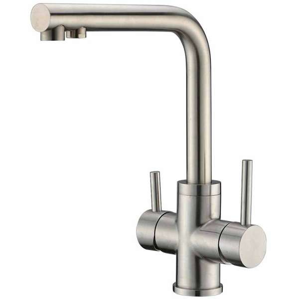 Wasserhahn 4in1 | Hydroselect ohne Brause (Edelstahl)