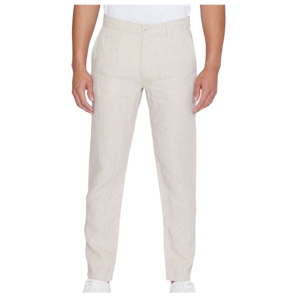 KnowledgeCotton Apparel - Chuck Regular Linen Pants - Freizeithose Gr 34 - Length: 32'' grau