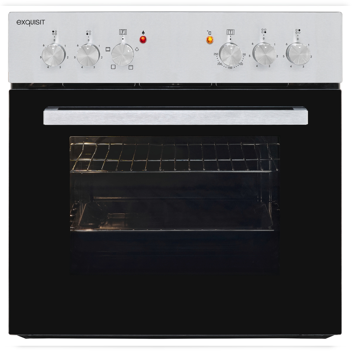 Exquisit Herd-Set EHE146-120 | Energieeffizienzklasse A | 60,0 l Garraum | Glaskeramik Kochfeld | Herd-Set 60 cm Image