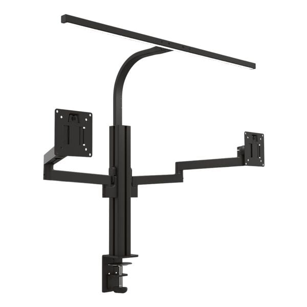 unilux Monitorarm- und Tischleuchten-Set »Axio & Strata« grau