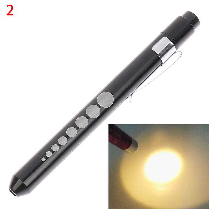 Offre spéciale ! 1 lampe torche LED portable multifonction : lampe de travail, stylo-lampe de premiers secours, lampe de mesure de pupille, stylo-lampe médical.