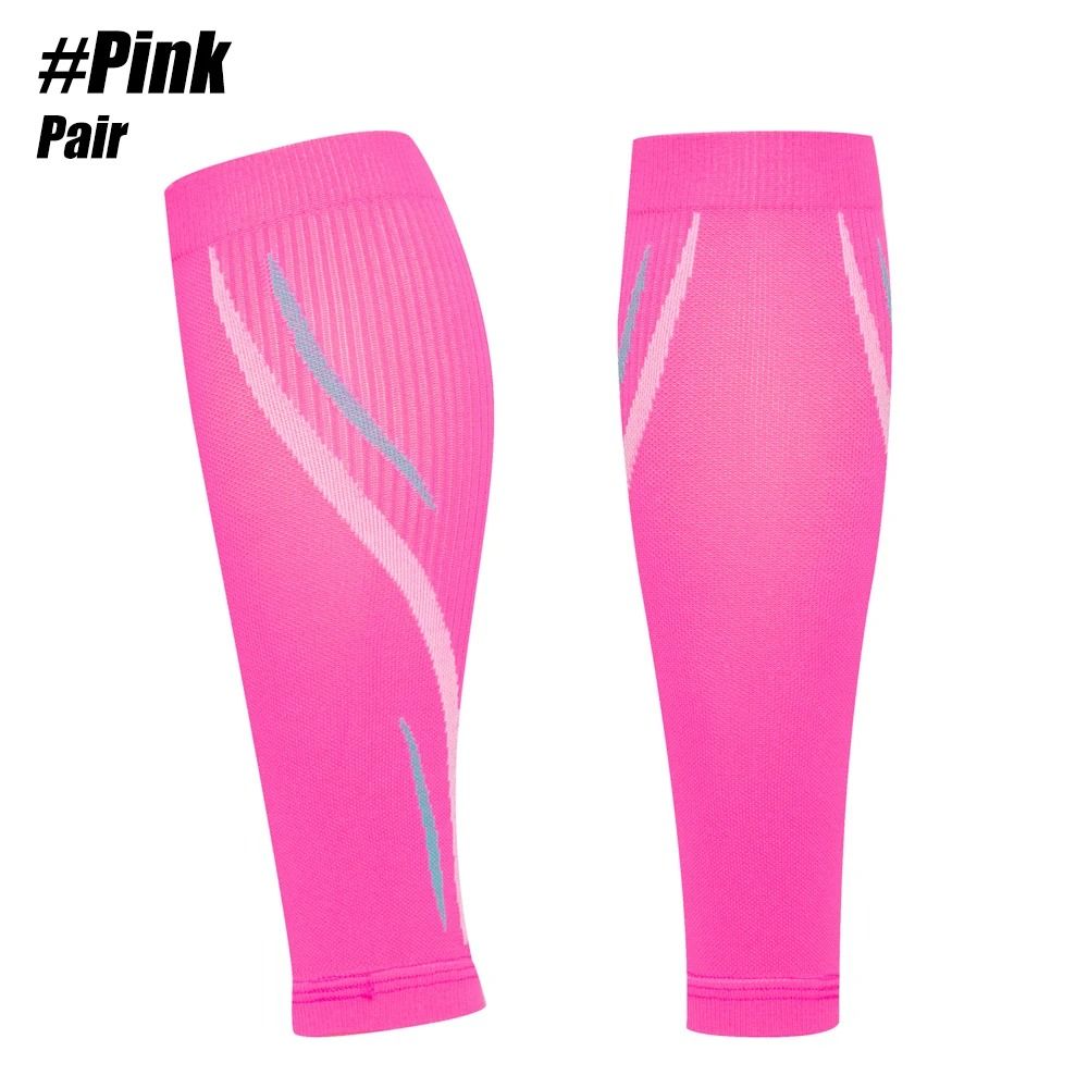 Professional Medical Grade Calf Compression Sleeves (Pair) pink xl