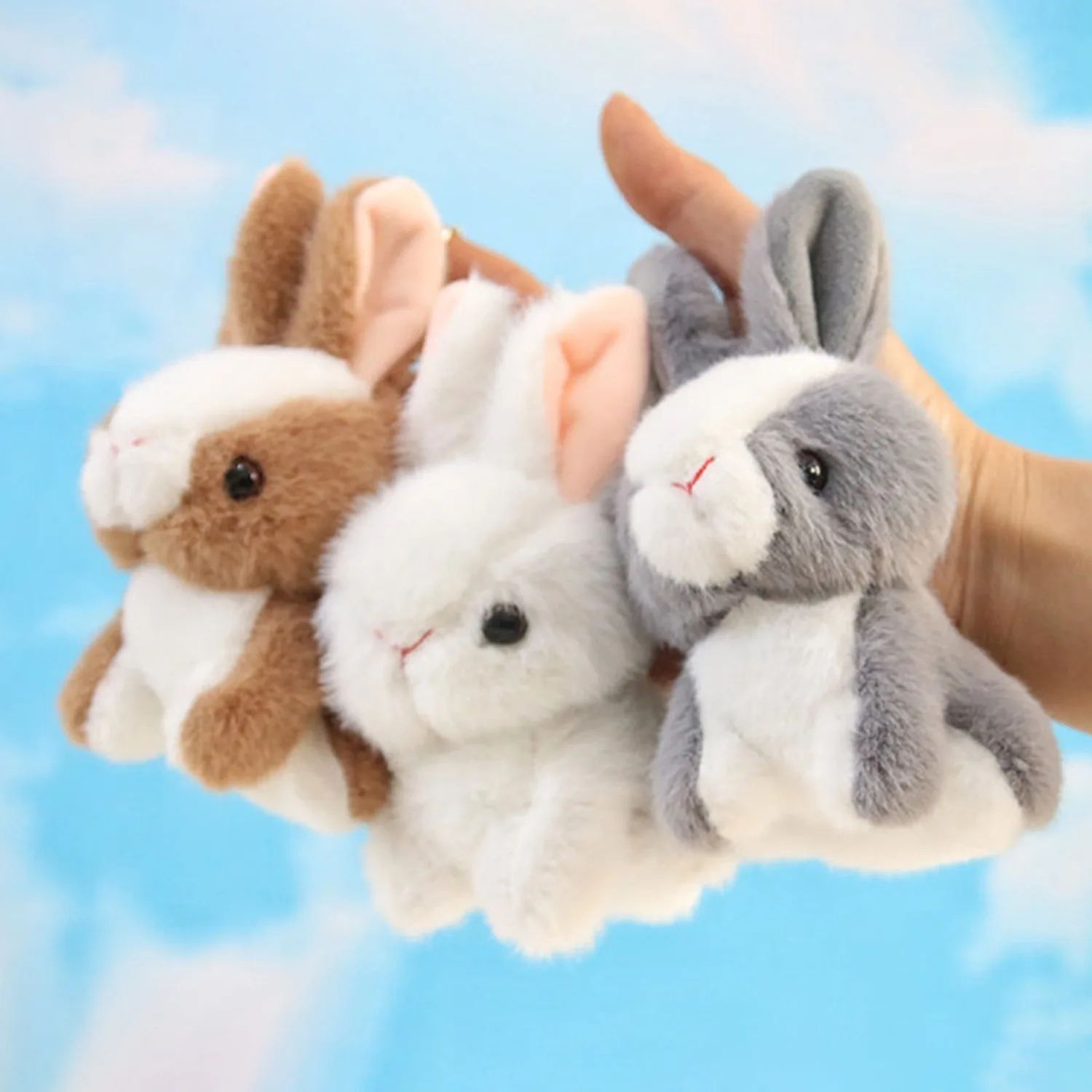 Ultra Soft Plush Bunny Toy Cute Bunny Plushie For Kids & Gifts gray