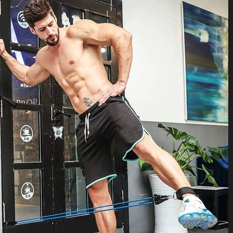 Resistance Band Set For Yoga, Pilates & Fitness Adjustable Workout Tubes For Abs, Strength & Flexibility Resistance Band Set For Yoga, Pilates & Fitness Adjustable Workout Tubes For Abs, Strength & Flexibility