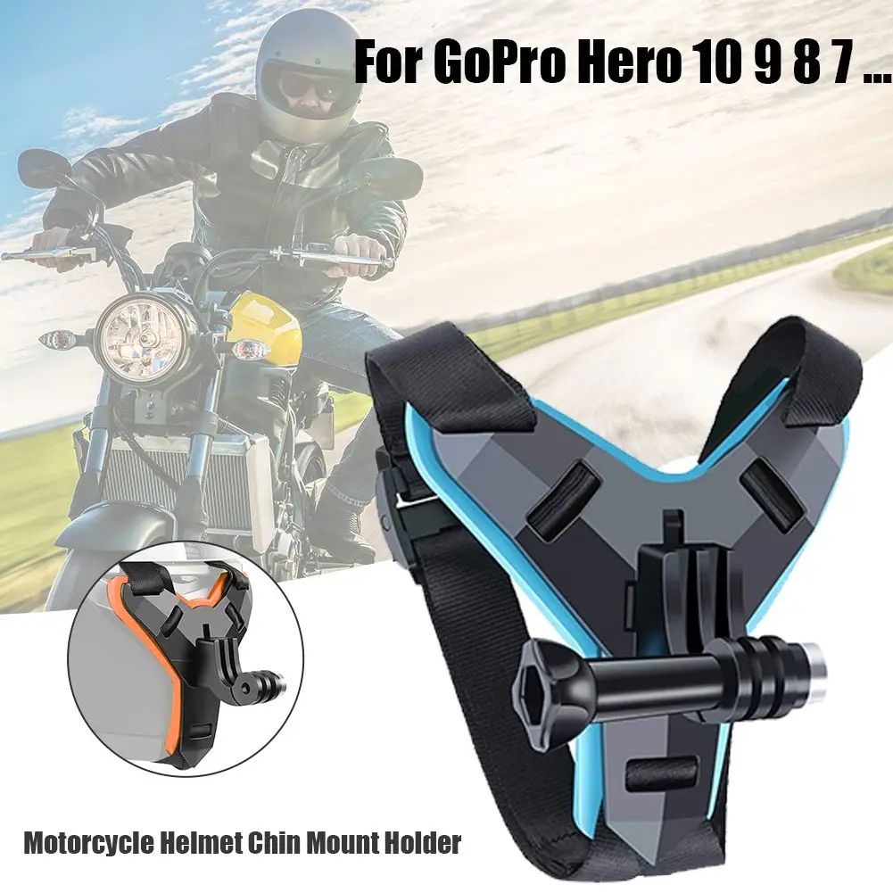 Helmet Chin Mount For Action Cameras Adjustable Motorcycle POV Camera Holder For GoPro black