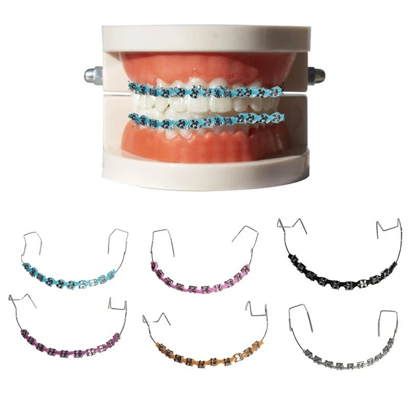 Colorful Fake Braces Fashion Set, Temporary Tooth Jewelry Accessory blue