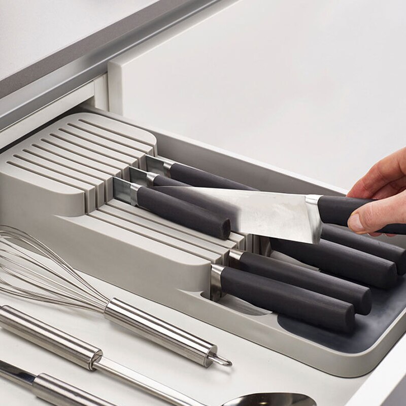 Kitchen Drawer Organizer For Cutlery Storage, Knife Holder, And Tableware Organizer Ideal For Spice Bottles & Kitchen fork Spoon Storage