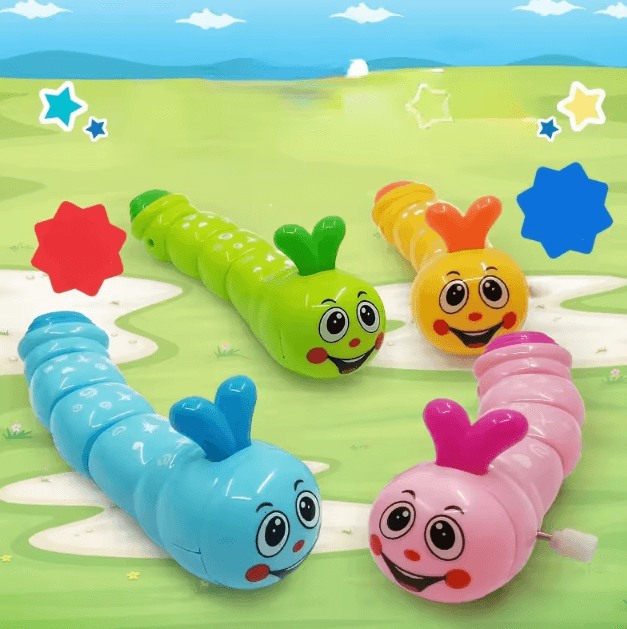 Cute Wind Up Caterpillar Toy Clockwork Crawling Cartoon Animal Toy For Kids Cute Wind Up Caterpillar Toy Clockwork Crawling Cartoon Animal Toy For Kids