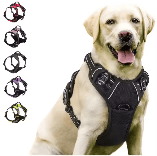 No Pull Front Clip Dog Harness Heavy Duty Reflective Control Vest blue xl