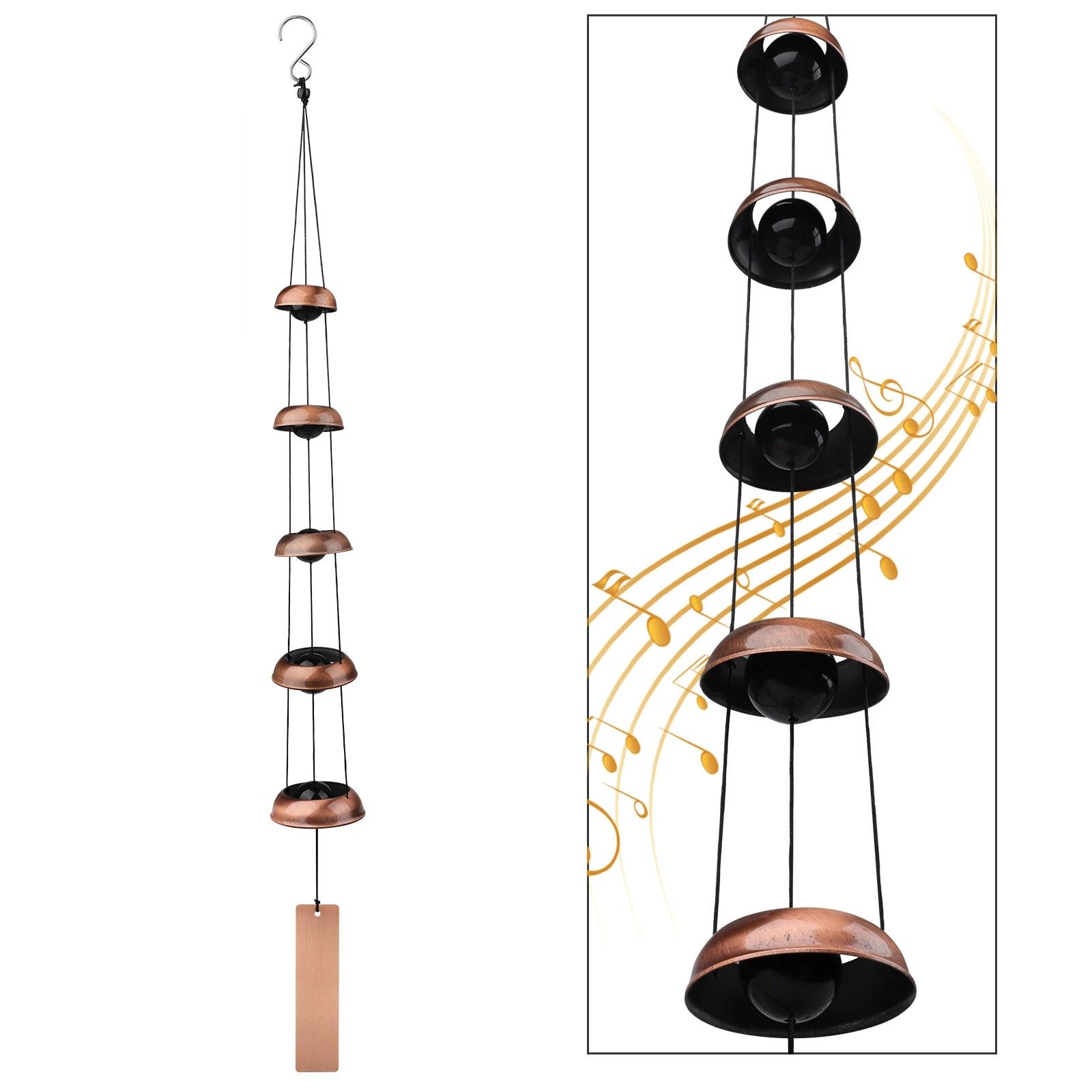 Temple Bell Wind Chimes Copper Bells For Garden Feng Shui & Outdoor Decor Temple Bell Wind Chimes Copper Bells For Garden Feng Shui & Outdoor Decor
