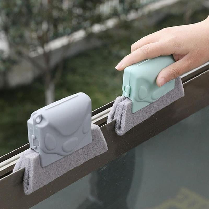 Window Slot Cleaner Brush Convenient Window Groove Cleaning Tool For Easy Household Maintenance grey