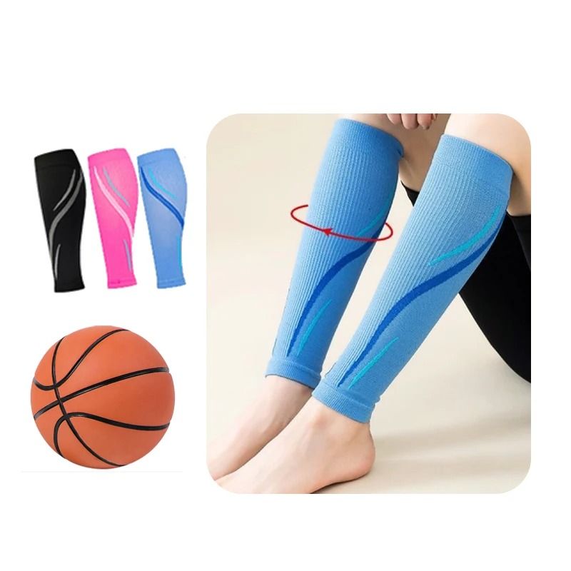 Professional Medical Grade Calf Compression Sleeves (Pair) pink l